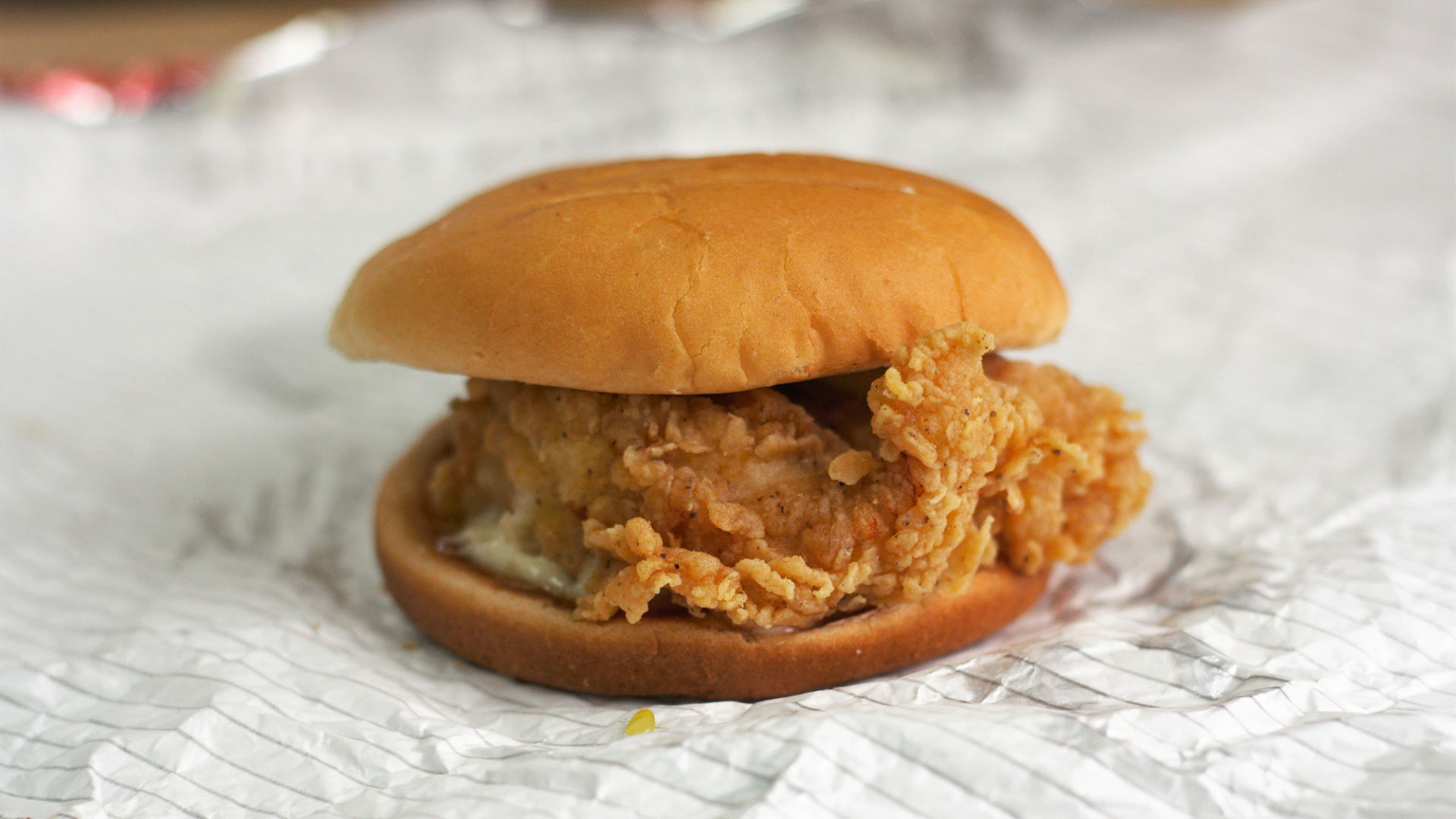 9. Crispy colonel sandwich meal at KFC